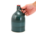 Banded Straight Jug Growler // 64 oz (Cobalt Blue)