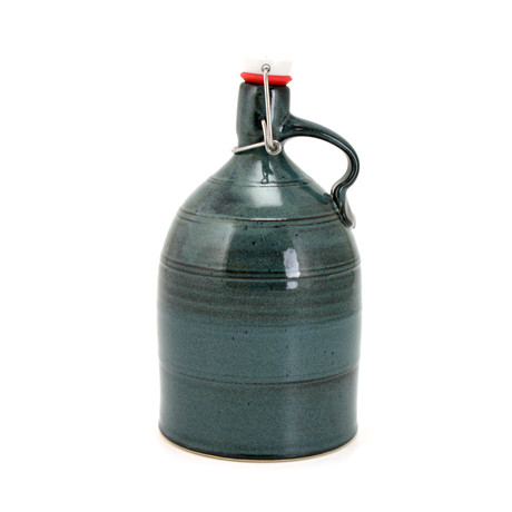 Banded Straight Jug Growler // 64 oz (Cobalt Blue)