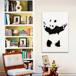 Panda With Guns // Unknown Artist (18"W x 26"H x 0.75"D)