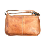 Baseball Stitch Wristlet Minibag // Tan