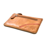 Baseball Stitch Pouch // Tan