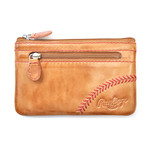 Baseball Stitch Pouch // Tan