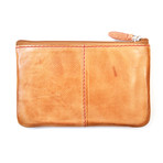 Baseball Stitch Pouch // Tan