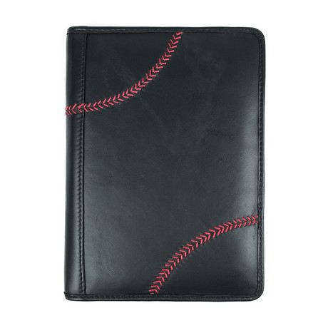 Baseball Stitch Mini Pad Folio + Tablet Case // Black