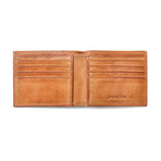 Baseball Stitch Bifold Wallet // Tan