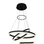 Tania Duo // Low Two Tier Chandelier // Black