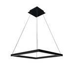 Atria // Square Chandelier // Black