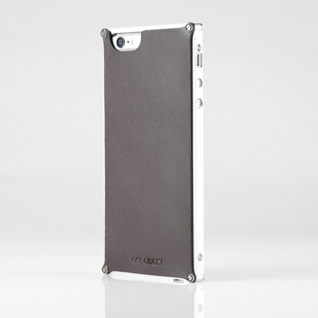 Ore Object // Vault // Titanium + Brown Leather (iPhone 6/6s)