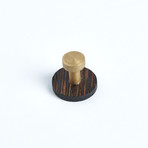 Gold Plated Wenge Wood Cufflinks