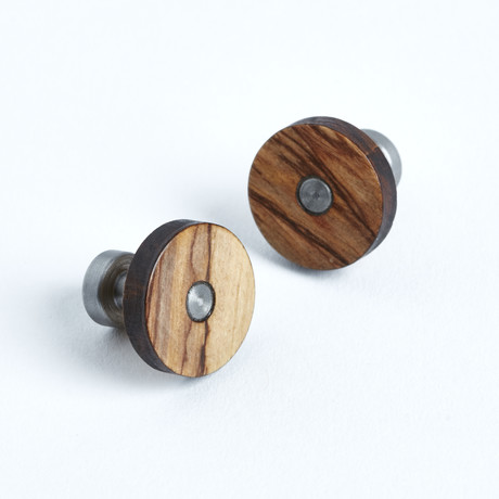 Bethlehem Olive Wood Cufflinks