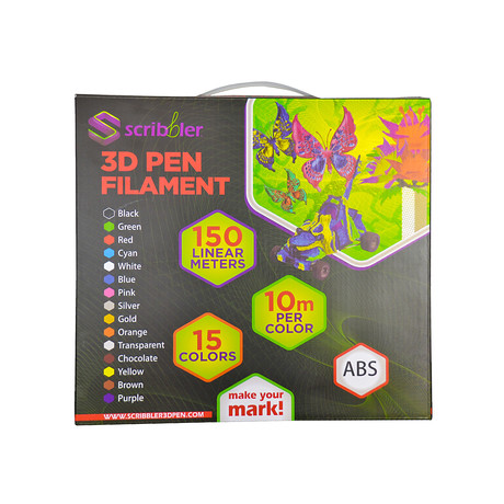 Scribbler 3D Pen Filament Bundle // ABS Bundle
