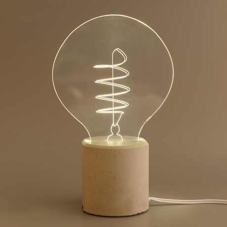 Swirl Bulb Lamp // Round