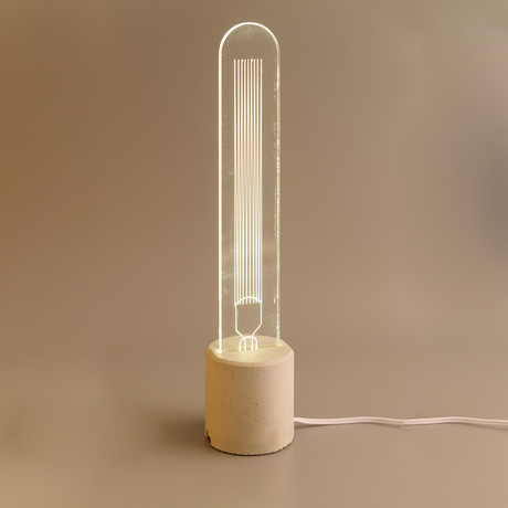 Squirrel Cage Bulb Lamp // Long