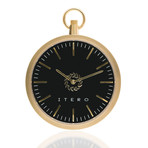 Pocket Watch Quartz // Midas Black