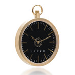 Pocket Watch Quartz // Midas Black