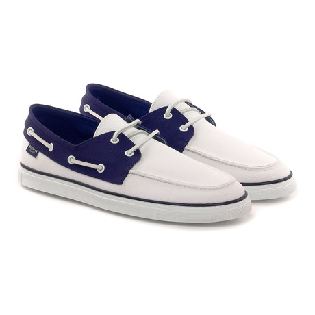 Deckshoe // White + Navy (Euro: 39)