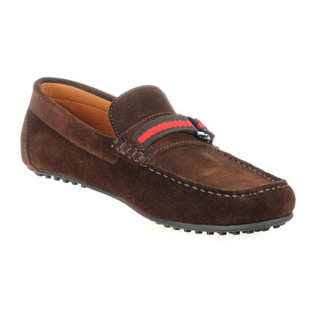 Strap-Over Driving Moccasin // Brown (Euro: 39)