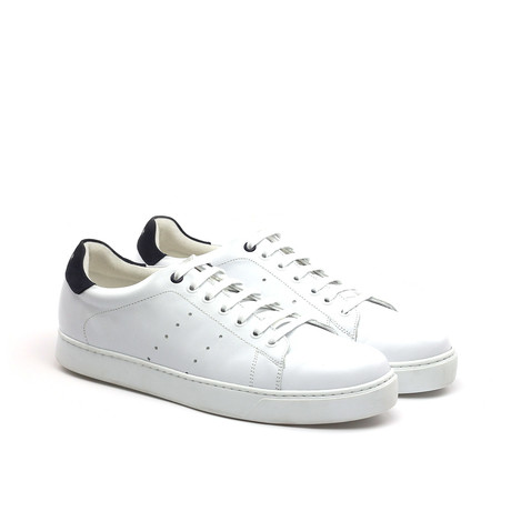 Trainer Sneaker // White + Navy (Euro: 39)