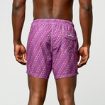 BERTIGO // Anchor Swim Short // Purple (2XL)