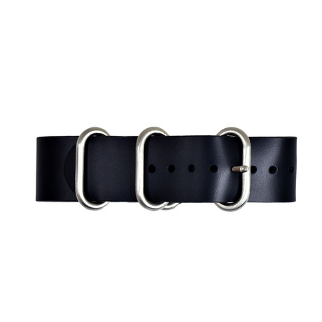 Boldr Leather Nato Strap // Black