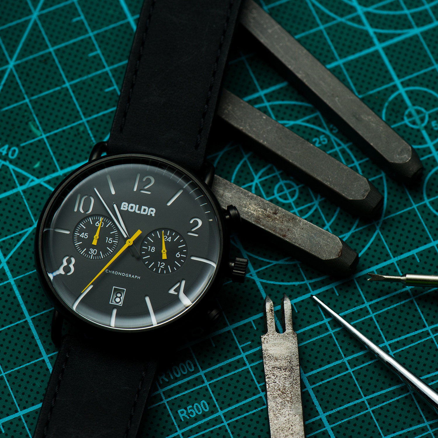 meca quartz chronograph
