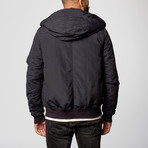 Hooded Bomber Jacket // Navy (S)