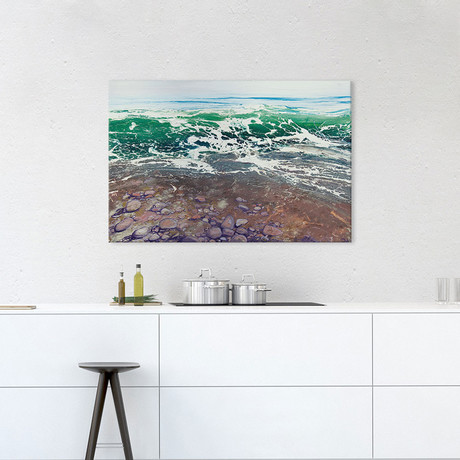 Emerald Pebbles (18"W x 26"H x 0.75"D)