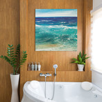 Transparent Azur (18"W x 18"H x 0.75"D)