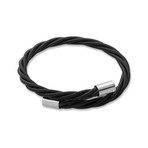 Backstage Black Bass String Bracelet