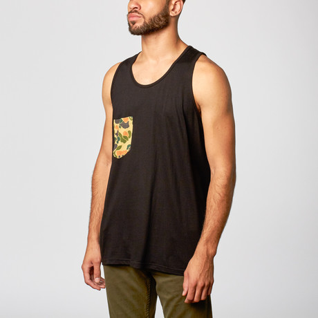 G-Camo Pocket Tank // Black (S)