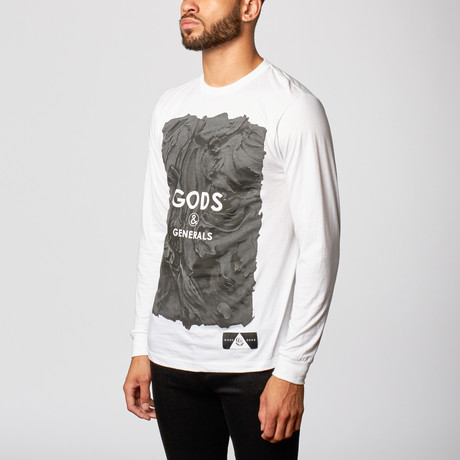 Texture Long-Sleeve Shirt // White (S)