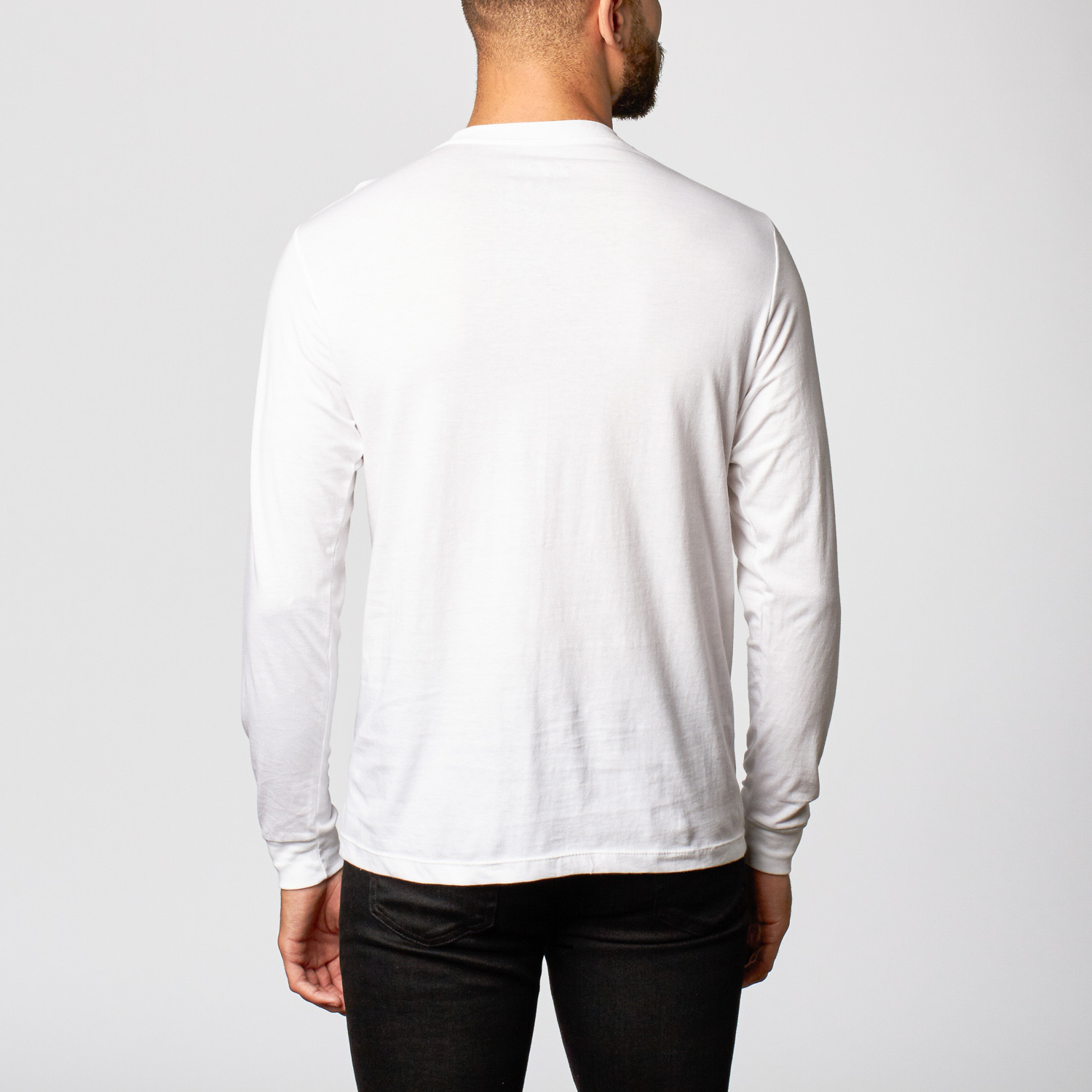 Texture Long-Sleeve Shirt // White (S) - Gods & Generals - Touch of Modern