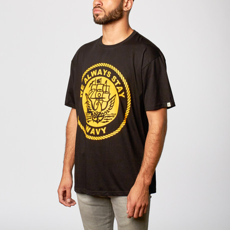 Wavy T-Shirt // Black (S)