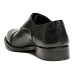 Del Re Shoes // Toe Cap Oxford // Black (Euro: 45)