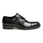 Cap-Toe Monkstrap // Black (Euro: 43)