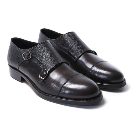 Toe Cap Monk Strap // Dark Brown (Euro: 40)