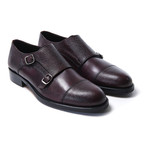 British Passport // Toe Cap Monk Strap // Bordeuax (Euro: 44)