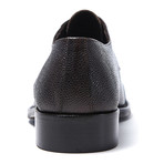 Textured Toe Cap Derby // Dark Brown (Euro: 46)