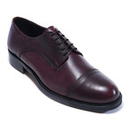 Textured Toe Cap Derby // Bordeaux (Euro: 44)