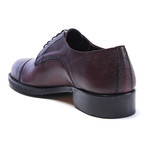 Textured Toe Cap Derby // Bordeaux (Euro: 44)