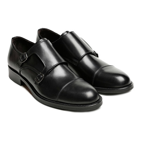 Cap-Toe Monkstrap // Black (Euro: 40)