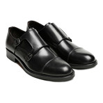 Cap-Toe Monkstrap // Black (Euro: 43)