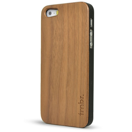Walnut Wood iPhone SE Case