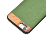 Faux Leather + Wood iPhone 6/6S Plus Case