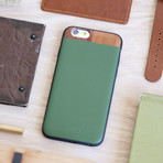 Faux Leather + Wood iPhone 6/6S Plus Case