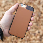Faux Leather + Wood Case // Tan (iPhone 6/6S)