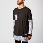 Marble Extendo Long-Sleeve Shirt // Black (2XL)