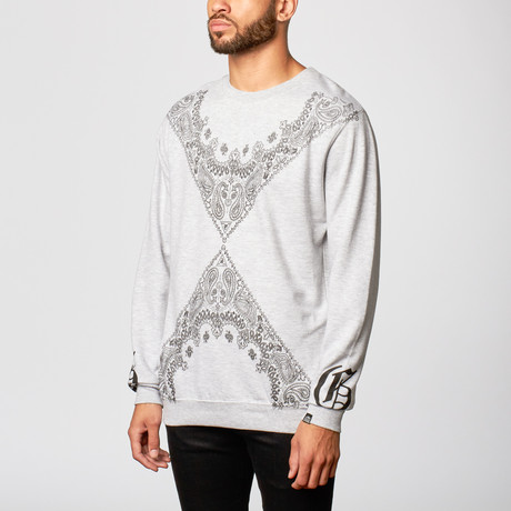 Paisley Crewneck // Heather Grey (S)