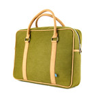 Martin Briefcase (Olive Green + White Oak)