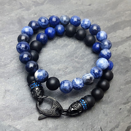 Lapis Lazuli + Sodalite Bracelet